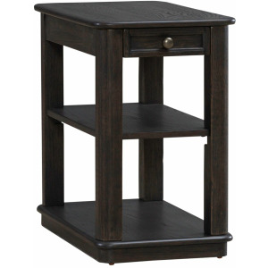Wallace Accent Side Table - Aged Oak