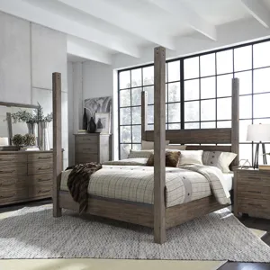 Sonoma Road King California Poster Bed, Dresser & Mirror, Chest, Nightstand