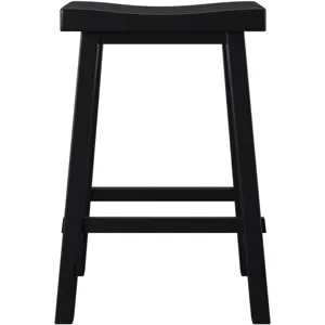 Creations 30 Inch Sawhorse Barstool - Black (RTA)