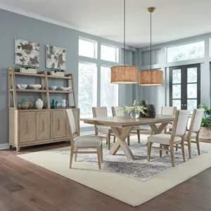 Brentwood 7 Piece Double Pedestal Table Set