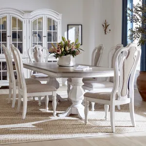 Magnolia Manor Opt 7 Piece Double Pedestal Table Set