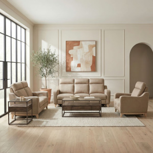 Como Sofa w/ Loveseat & Recliner