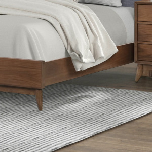 Century Modern Cal King Platform Bed Rails