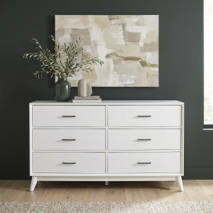 Century Modern 6 Drawer Dresser