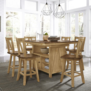 Lindsey Farm 7 Piece Gathering Table Set