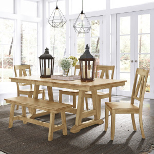 Lindsey Farm 6 Piece Trestle Table Set