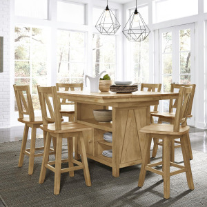 Lindsey Farm 7 Piece Gathering Table Set