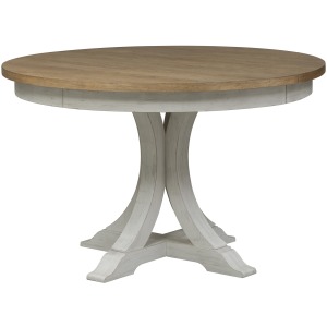 Farmhouse Reimagined Oval Pedestal Table Top