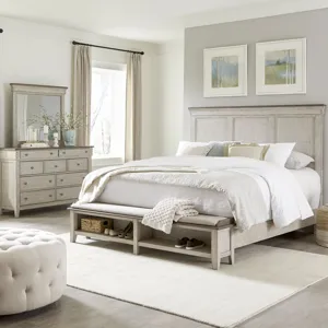 Ivy Hollow King California Storage Bed, Dresser & Mirror