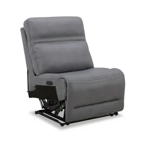 Cooper Armless Recliner P3 & ZG - Blue Gray