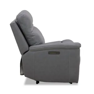 Cooper L Arm Recliner P3 & ZG - Blue Gray