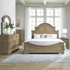 Magnolia Manor Queen Panel Bed, Dresser &amp; Mirror, Chest, Night Stand