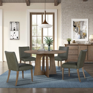 Hendrix Place 5 Piece Pedestal Table Set