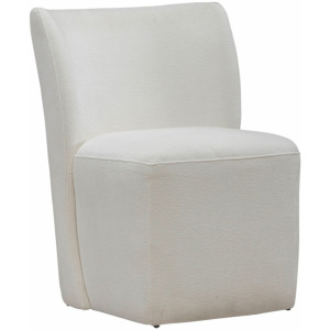 Accent Dining Chair w/ Casters - Ivory