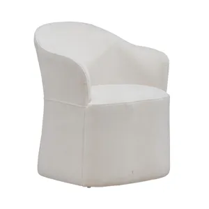 Accent Dining Chair w/ Casters - Ivory