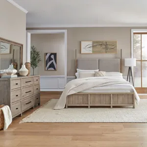 Proximity Place Queen Poster Bed, Dresser & Mirror