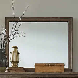 Americana Farmhouse Queen Sleigh Bed, Dresser & Mirror, Nightstand
