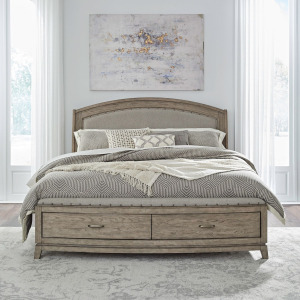 Avalon King California Uph Storage Bed