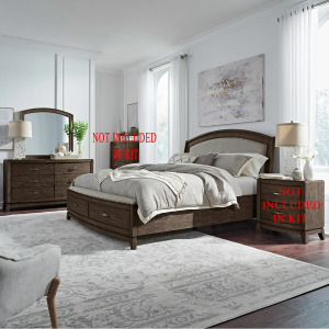 Avalon Queen Uph Storage Bed