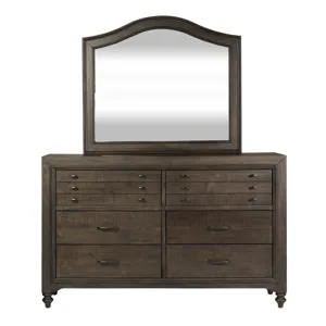 Catawba Hills King California Poster Bed, Dresser & Mirror, Chest
