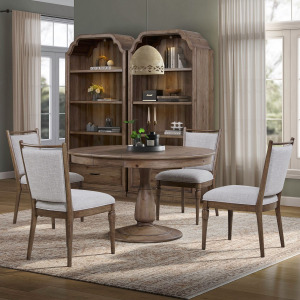 Hickory Grove Opt 5 Piece Pedestal Table Set