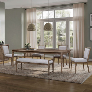 Hickory Grove Opt 6 Piece Rectangular Table Set