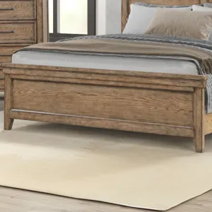Queen Panel Footboard, Amber Brown