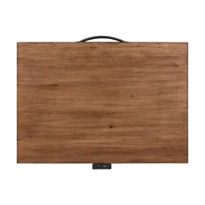 Shaker Lakes Open Nightstand w/ Charging Station