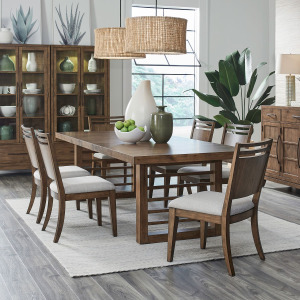 Shaker Lakes Opt 7 Piece Double Pedestal Table Set