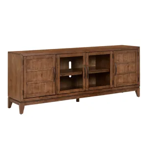 82" TV Console, Harvest Brown