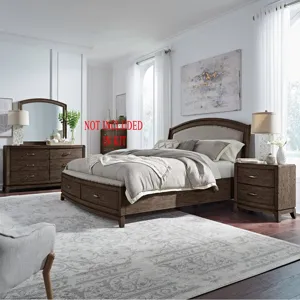 Avalon Queen Uph Storage Bed, Dresser & Mirror, Night Stand