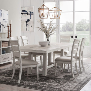 Backroads 7 Piece Trestle Table Set