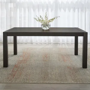 Modern Edge Rectangular Leg Table