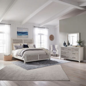 Backroads King Sleigh Bed, Dresser & Mirror