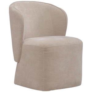 Accent Dining Chair w/ Casters - Wicker