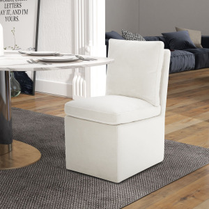 REGAL IVORY UPHOLSTERED SIDE CHAIR