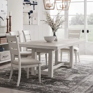 Backroads 5 Piece Trestle Table Set