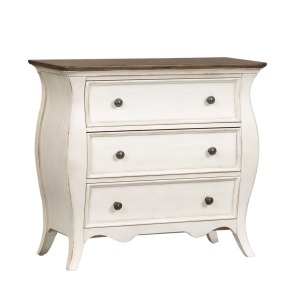 Parisian Marketplace 3 Drawer Bedside Chest w/ Charging Station