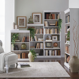 Magnolia Manor Stepped Bookcase Wall
