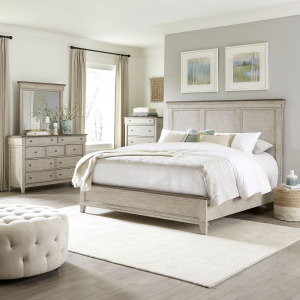 Ivy Hollow King California Panel Bed, Dresser & Mirror, Chest