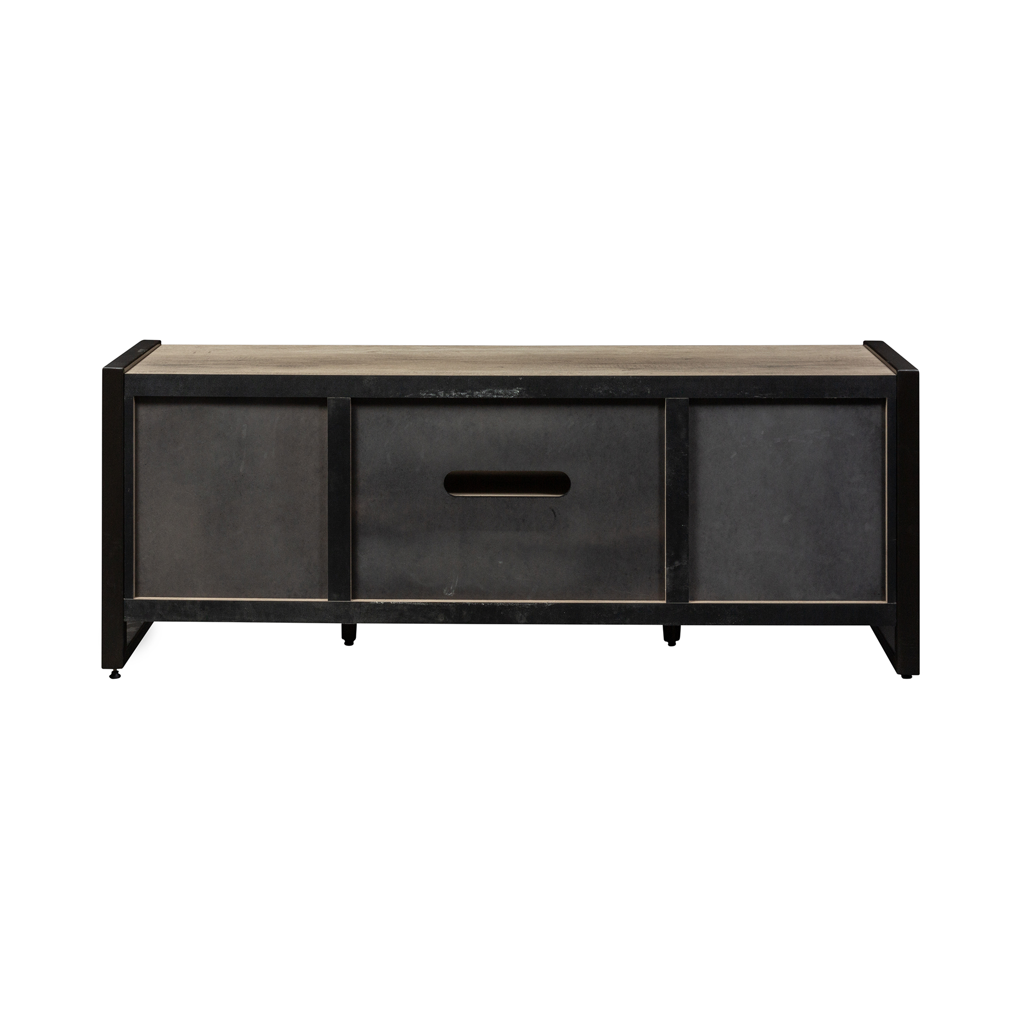Sun Valley 64 Inch TV Console w/ Faux Metal NIS548554296 by Samuel