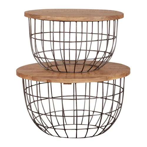 Akins Nesting Caged Accent Tables