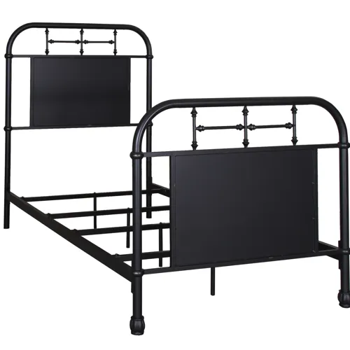 Vintage Series Twin Metal Bed - Black