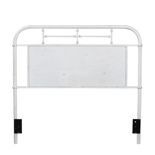Vintage Series King Metal Headboard - Antique White