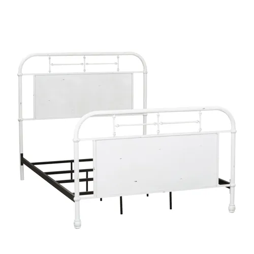 Vintage Series Full Metal Bed - Antique White