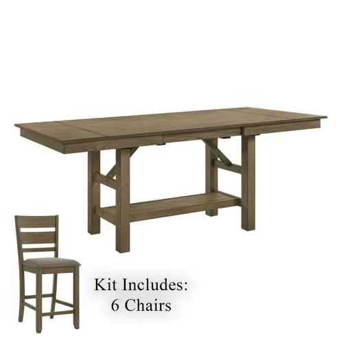 Brook Bay Opt 7 Piece Gathering Table Set