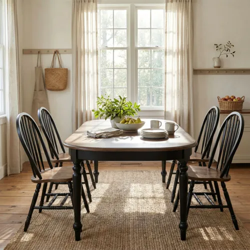 Carolina Crossing 5 Piece Leg Table Set