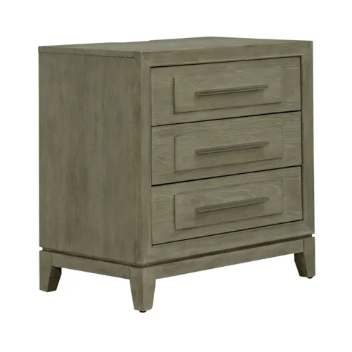 Brentwood 3 Drawer Nightstand w/ Charging Station