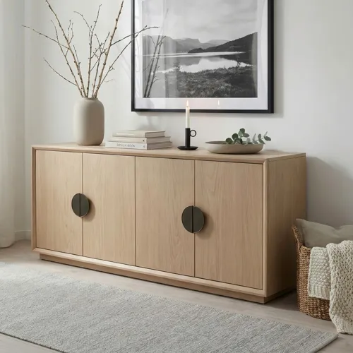 Luna 4 Door Accent Cabinet