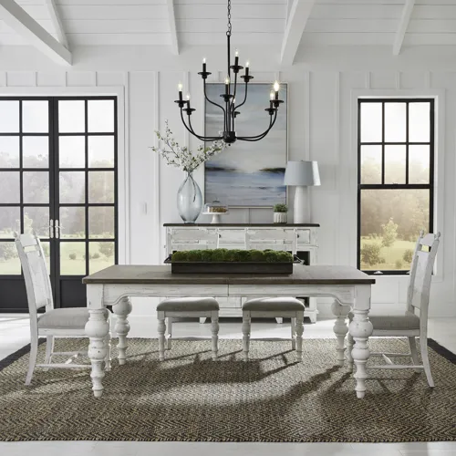 River Place 5 Piece Rectangular Table Set